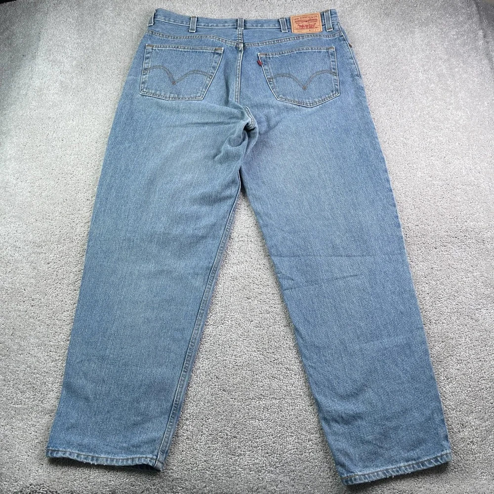 Levis Jeans Mens 38x32 Blue Comfort Fit 560 Relaxed Tapered Denim Baggy Skater